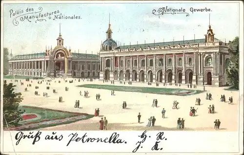 Exposition Universelle Paris 1900 Palais des Manufactures Nationales Kat. Expositions