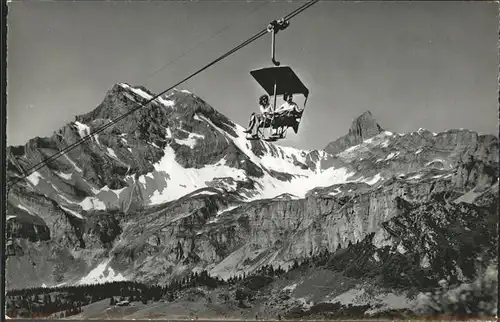 Sessellift Braunwald Glarus Gumen Ortstock Kat. Bahnen