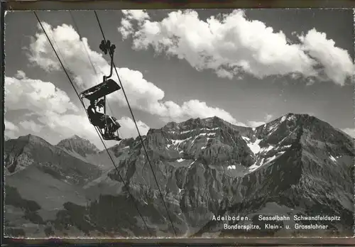 Sessellift Adelboden Schwandfeldspitz  Kat. Bahnen