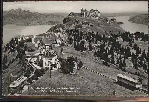 Bergbahn Rigi Staffel Kulm Zugersee Kat. Bahnen