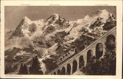 Zahnradbahn Eiger Moench Jungfrau Kat. Bahnen