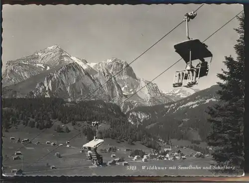 Sessellift Wildhaus Schafberg Kat. Bahnen