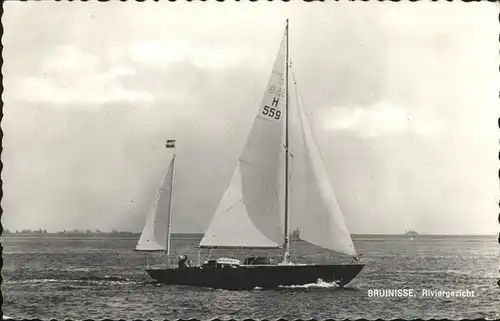 Segelboote H559 Bruinisse Riviergezicht Kat. Schiffe