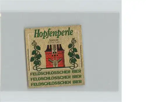 Bier Hopfenperle Feldschloesschen Rheinfelden Kat. Lebensmittel