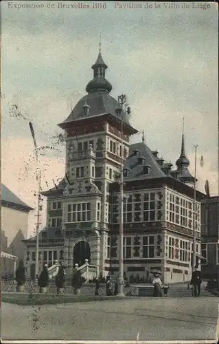 Exposition Bruxelles 1910 Pavillon de la Ville de Liege / Expositions /
