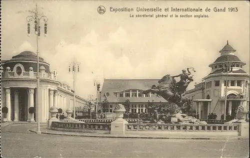 Exposition Universelle Gand 1913 Secretariat general section annglaise Kat. Expositions