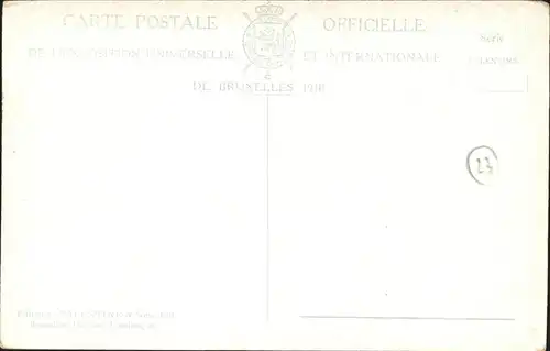 Exposition Bruxelles 1910 La Cascade / Expositions /