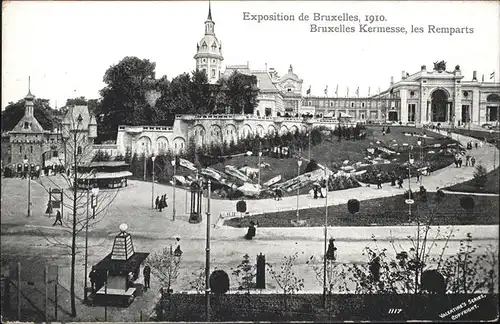 Exposition Bruxelles 1910 Bruxelles Kermesse les Remparts / Expositions /