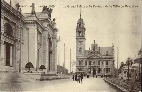 Exposition Bruxelles 1910 Grand Palais Pavillon de la Ville de Bruxelles / Expositions /