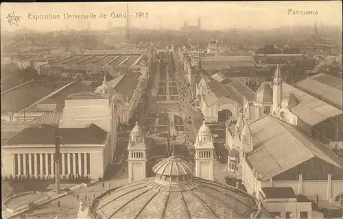 Exposition Universelle Gand 1913 Panorama Kat. Expositions