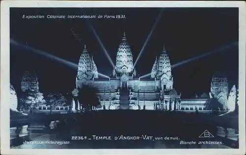 Exposition Coloniale Paris 1931 Temple d Angkor Kat. Expositions