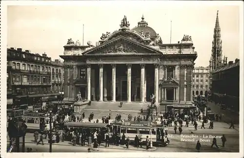 Strassenbahn Bruxelles La Bourse Kat. Strassenbahn