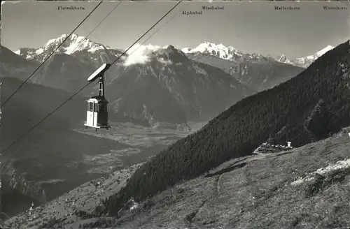 Seilbahn Moerel-Riederalp Rhonetal / Bahnen /