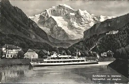 Dampfer Binnenschifffahrt Interlaken Heimwehfluh Jungfrau Kat. Schiffe