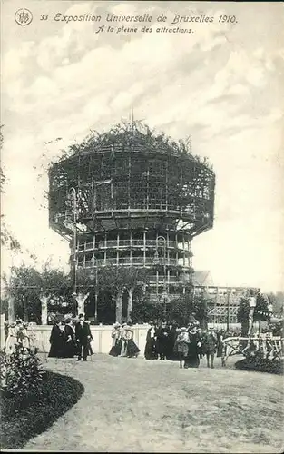 Exposition Bruxelles 1910 Pleine des attractions / Expositions /