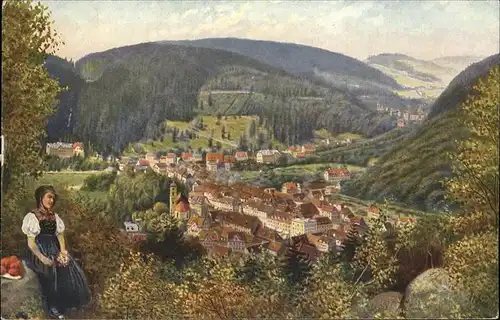 Hoffmann Heinrich Triberg im Schwarzwald Nr. 417 Kat. Kuenstlerkarte