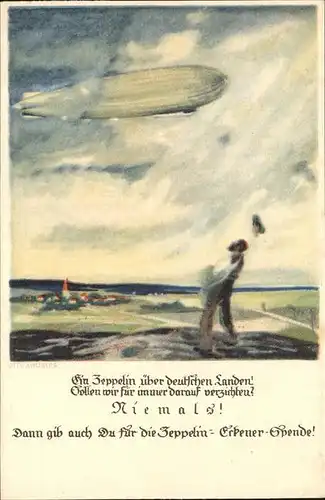 Zeppelin Eckener Spende Kat. Flug