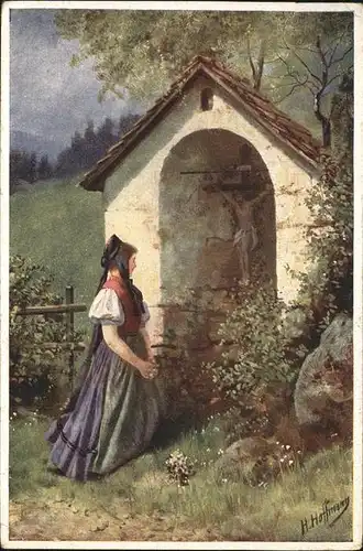 Hoffmann Heinrich Am Bildstoeckl Kat. Kuenstlerkarte