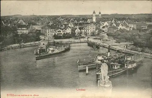 Dampfer Binnenschifffahrt Hafen Lindau  Kat. Schiffe