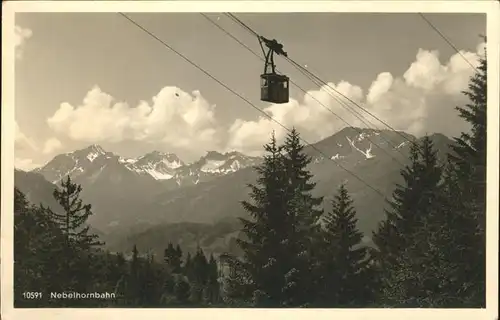 Schwebebahn Nebelhornbahn Oberstdorf Kat. Bahnen