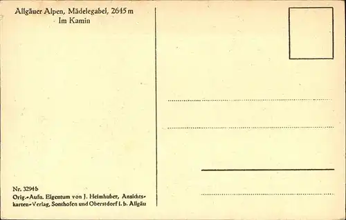 Bergsteigen Klettern Maedelgabelkamin / Sport /