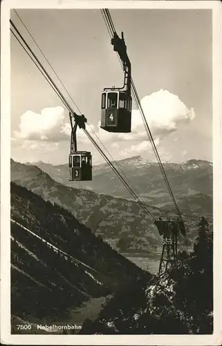 Schwebebahn Nebelhornbahn Kat. Bahnen