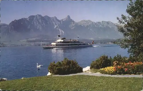 Dampfer Binnenschifffahrt Thunersee Motorschiff Bubenberg Kat. Schiffe