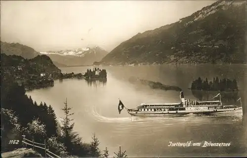 Dampfer Seitenrad Istelwald Brienzersee Kat. Schiffe