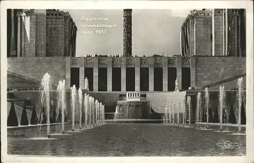 Exposition Internationale Paris 1937 Fontaines Kat. Expositions
