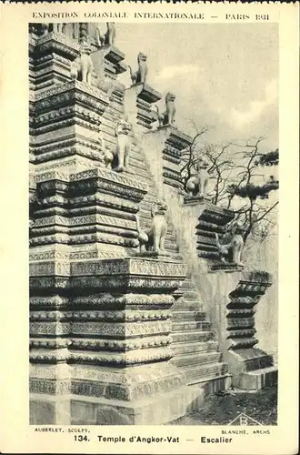 Exposition Coloniale Paris 1931 Temple d Angkor Vat Kat. Expositions