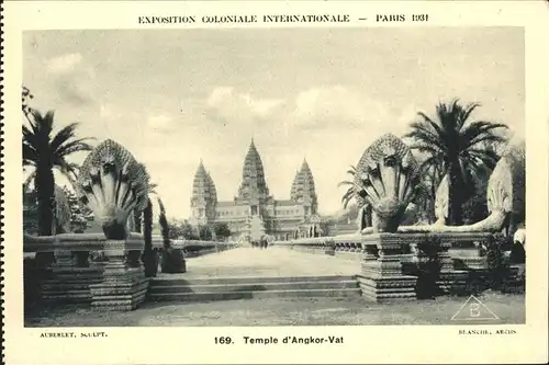 Exposition Coloniale Paris 1931 Temple Angkor Vat Kat. Expositions