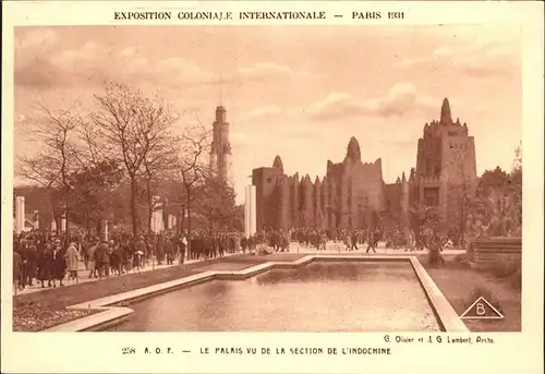 Exposition Coloniale Paris 1931 Palais Section L Indochine Kat. Expositions