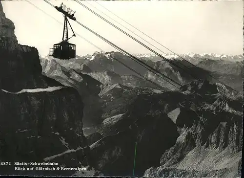 Schwebebahn Saentis Glaernisch Berneralpen Kat. Bahnen