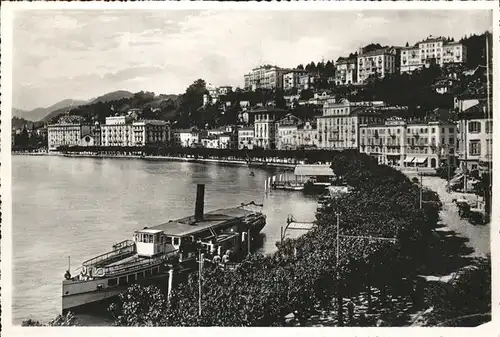 Dampfer Binnenschifffahrt Lugano Riva Vincenzo Vela e. Collina Kat. Schiffe