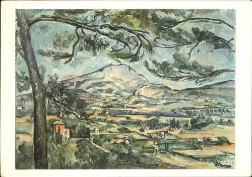 Kuenstlerkarte Nr. 124 P. Cezanne Sainte Victoria Mount Kat. Kuenstlerkarte