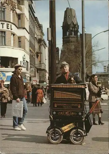 Drehorgel Kurfuerstendamm Berlin Kat. Musik