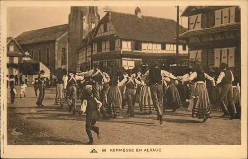 Trachten Kermesse en Alsace Kat. Trachten