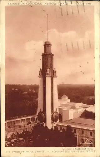 Exposition Coloniale Paris 1931 Monument D Outre Mer Kat. Expositions