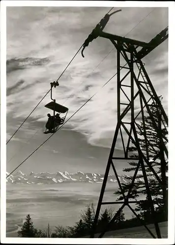 Sessellift Bergbahn Weissenstein Foehnstimmung Kat. Bahnen