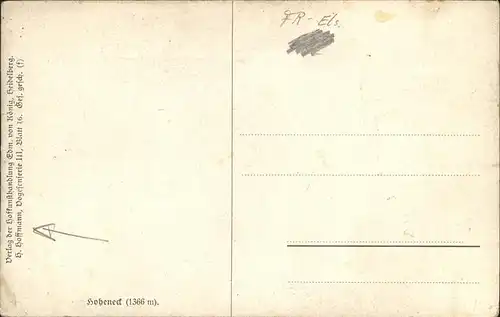 Hoffmann Heinrich Vogesenserie III Blatt 16 Kat. Kuenstlerkarte