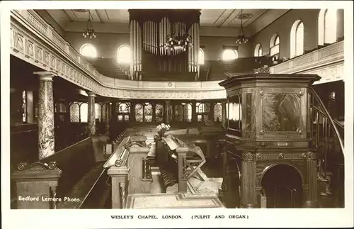 Kirchenorgel Wesleys Chapel London Kat. Musik