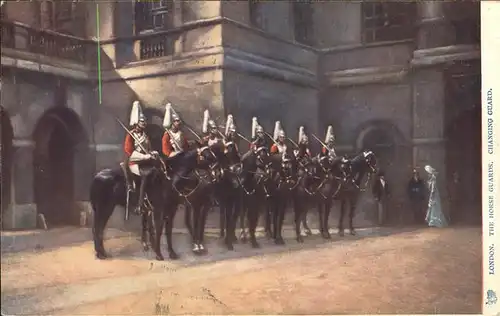 Leibgarde Wache Horse guards London / Polizei /