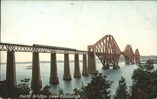 Bruecken Bauwerke Forth Bridge Edinburgh Kat. Bruecken