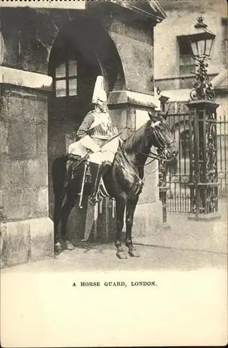 Leibgarde Wache Horse guard London / Polizei /