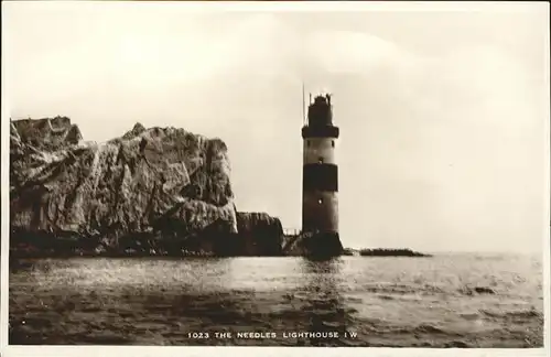 Leuchtturm = Lighthouse The Needles Kat. Gebaeude