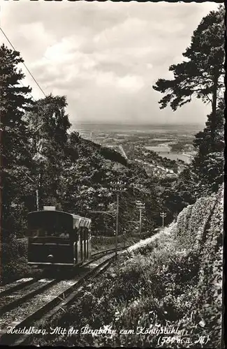 Bergbahn Heidelberg Koenigstuhl Kat. Bahnen