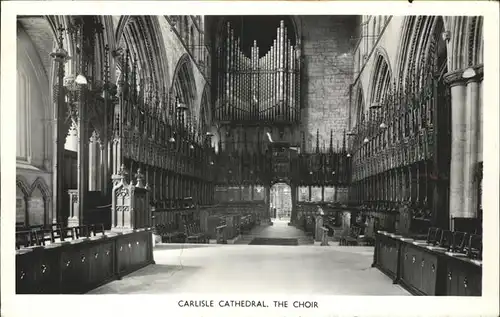 Kirchenorgel Carlisle Cathedral Choir Kat. Musik