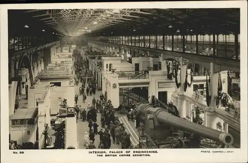 Expositions British Empire Exhibition palace of engineering  Kat. Expositions