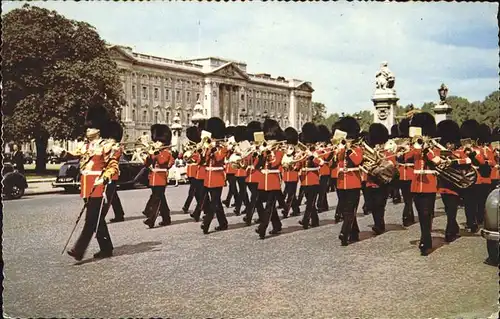 Leibgarde Wache Band Buckingham Palace London Trompete / Polizei /