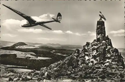 Segelflug Rhoen Wasserkuppe Fliegerdenkmal Kat. Flug